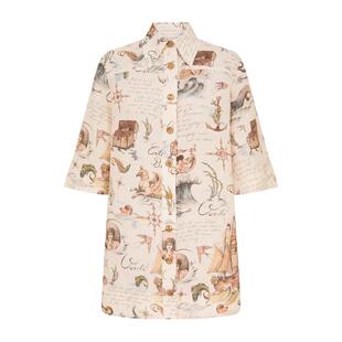 连衣裙 Zimmermann SS26 女士 亚麻 兹默曼