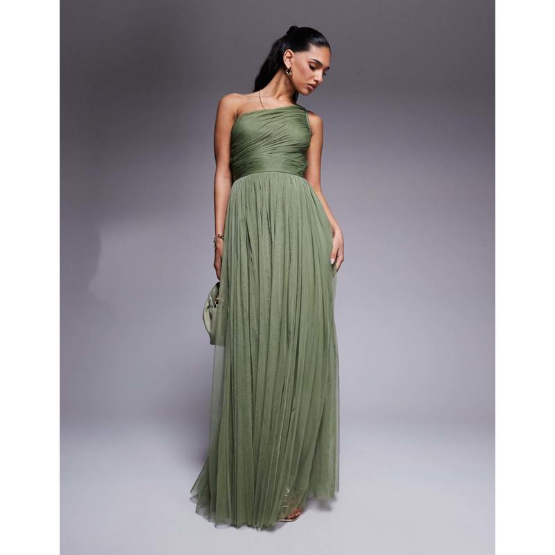 Lace  Beads 女士 中长连衣裙