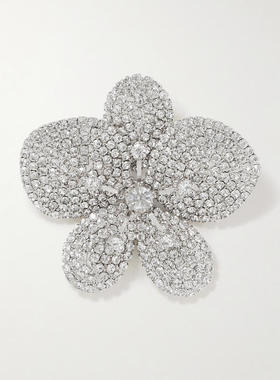 Jennifer Behr 珍妮弗·贝尔 女士 SS26 胸针 Kiarra 镀铑水晶