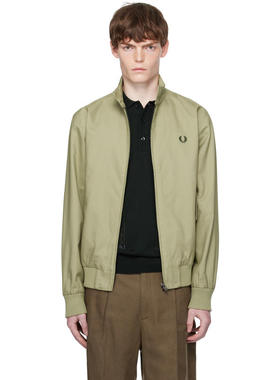 Fred Perry 男士 夹克 绿色 Classic Harrington 夹克