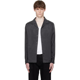 Hugo 雨果 男士 衬衫 灰色 Loose-Fit