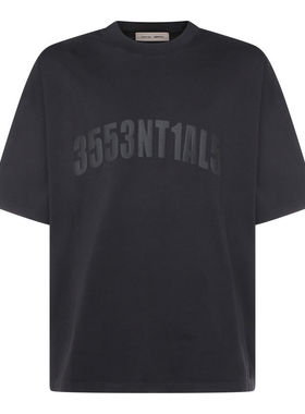 Essentials 男士 SS26 T恤 黑色棉质