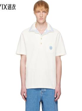 【春夏新品】Drôle De Monsieur 男款灰白色 Le Polo Piqué Dami
