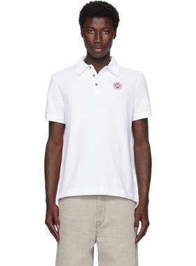 Canada Goose 男士 POLO衫 白色 Beckley Polo 衫