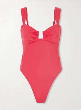 AWAY THAT DAY 女士 FW26 连体泳衣 Cannes 精饰褶皱泳衣