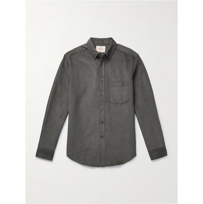 PORTUGUESE FLANNEL 男士 衬衫 Lobo 2.0 领尖带扣式棉质灯芯绒