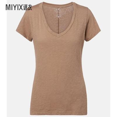 Velvet by Graham & Spencer 女款Lilith 棉质粗纺T恤 迷衣时尚