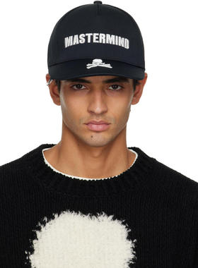 Mastermind World 男士 棒球帽 黑色 MW 3D Logo 棒球帽