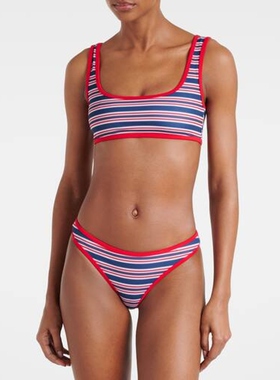 Jade Swim 女款Most Wanted 条纹比基尼下装 迷衣时尚