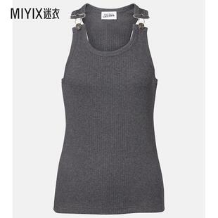 Jean Paul Gaultier高缇耶 女款棉质针织背心上衣 迷衣时尚