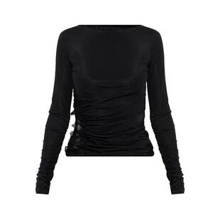 上衣 Blumarine SS26 女士 针织蕾丝 蓝色情人