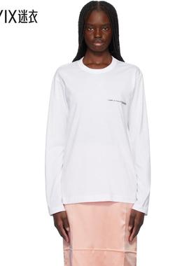 Comme des Garçons 女款白色 Basic Logo L/S Jersey T 恤 迷衣时