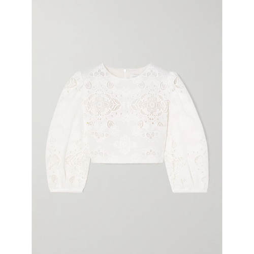 Borgo De Nor 女士 春夏新品 上衣 Alfie 短款英格兰刺绣府绸上衣