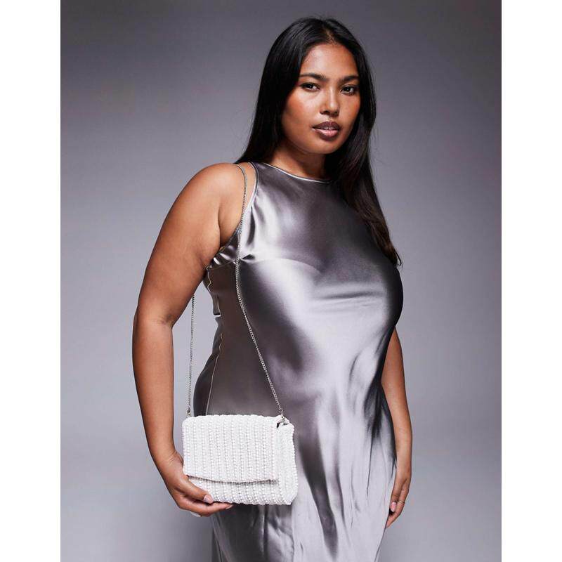 True Decadence 女士 斜挎包 珠饰斜挎包(白色)