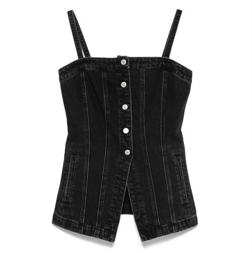 Levi's 李维斯 女士 FW25 上衣 MIND 精细剪裁紧身胸衣开襟背心
