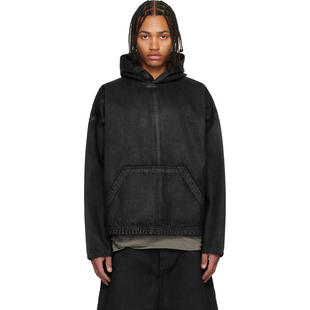 男士 卫衣 连帽衫 BLEV Denim SENT Waxed DET 黑色