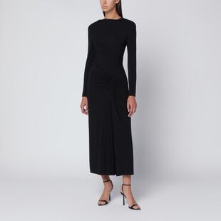 Jonathan Simkhai 女士 连衣裙 FERRERA DRESS 垂褶毛线衫(黑色)
