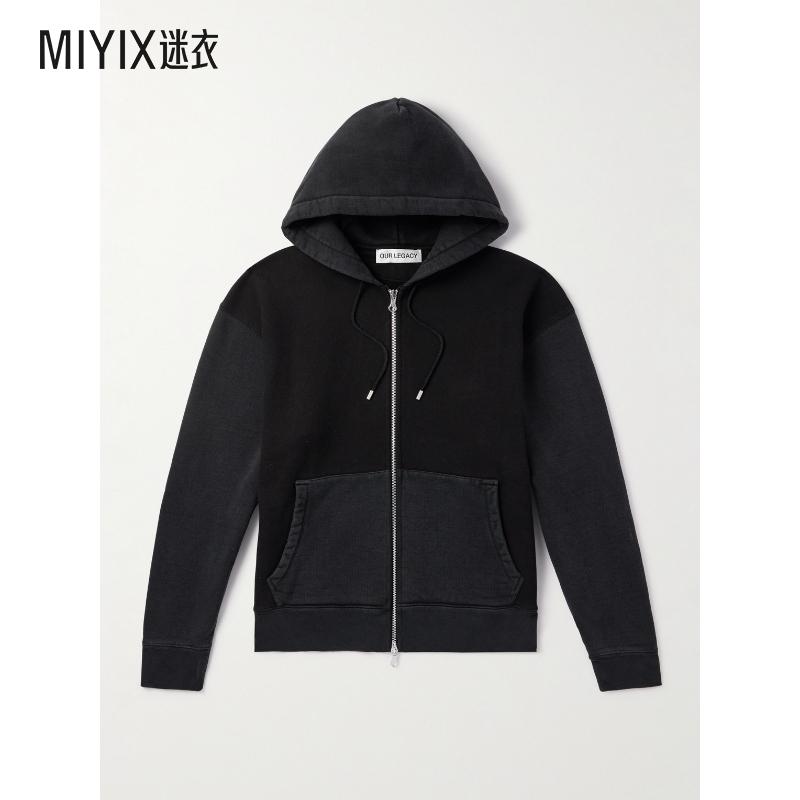 【早秋新品】Our Legacy 男款Rascal 修身棉针织拉链连帽衫