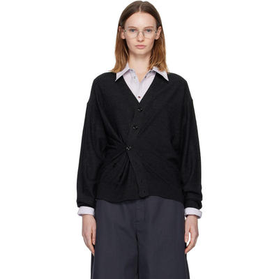 Lemaire 勒梅尔 女士 SS26 开衫 灰色 Relaxed Twisted