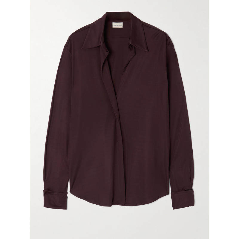 Dries Van Noten 女士 FW25 衬衫 長袖襯衫,女装/女士精品,真丝上装,淘宝优惠券,粉丝福利购,淘宝优惠卷