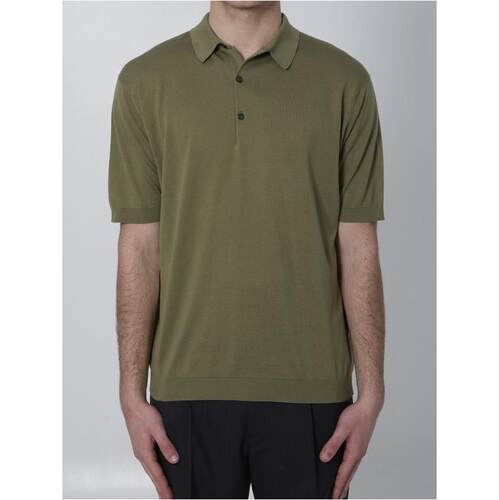 John Smedley 男士 SS26 POLO衫 Adrian 宽领 Polo 衫