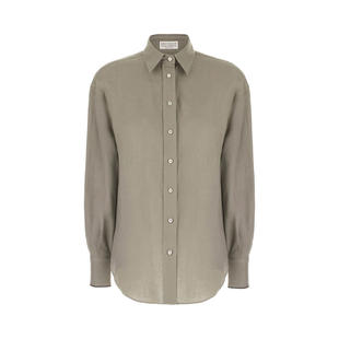 Brunello Cucinelli 布鲁内洛·库奇内利 女士 衬衫 灰色亚麻