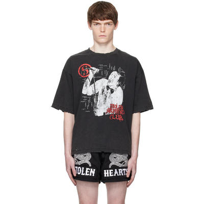 Stolen Girlfriends Club 男士 T恤 黑色 Punk Palace Relaxed