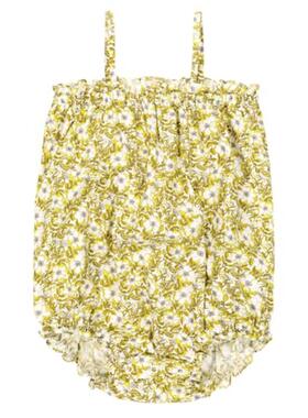 Bonpoint 婴儿 连体衣 Nèfle 花朵棉质连身裤童装