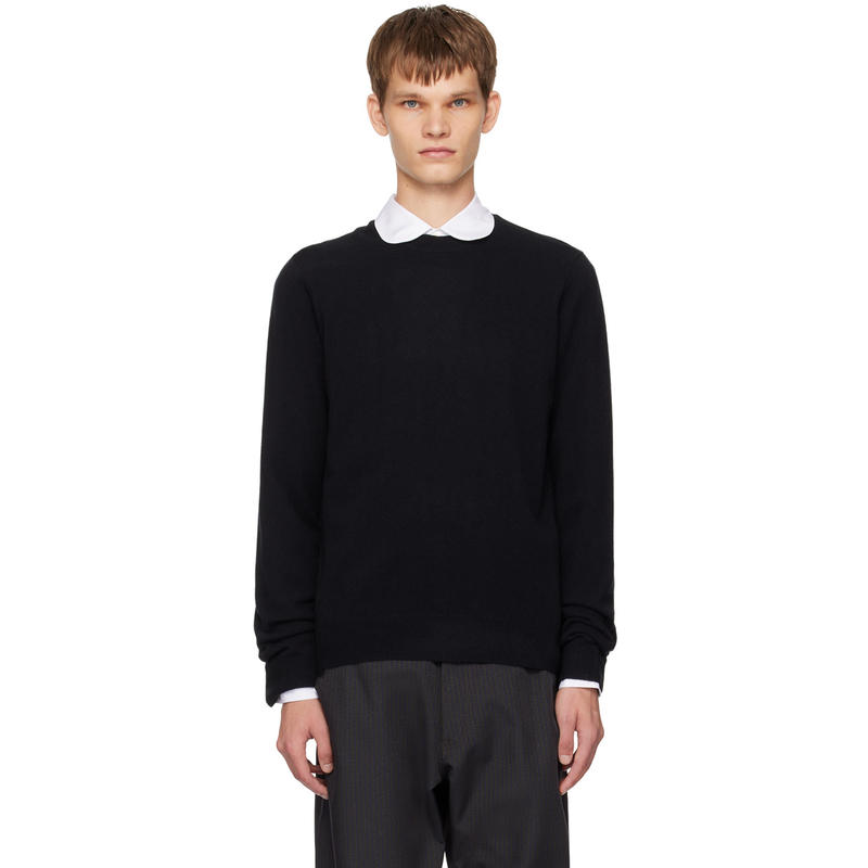 Comme des Garçons川久保玲 男士 毛衣 黑色圆领毛衣