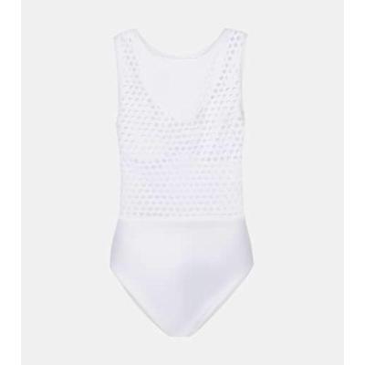 Karla Colletto 女士 连体泳衣 紫菀洞洞针织泳衣