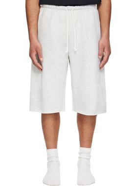 SKIMS 男士 短裤 灰色 Fleece Lounge Relaxed Long