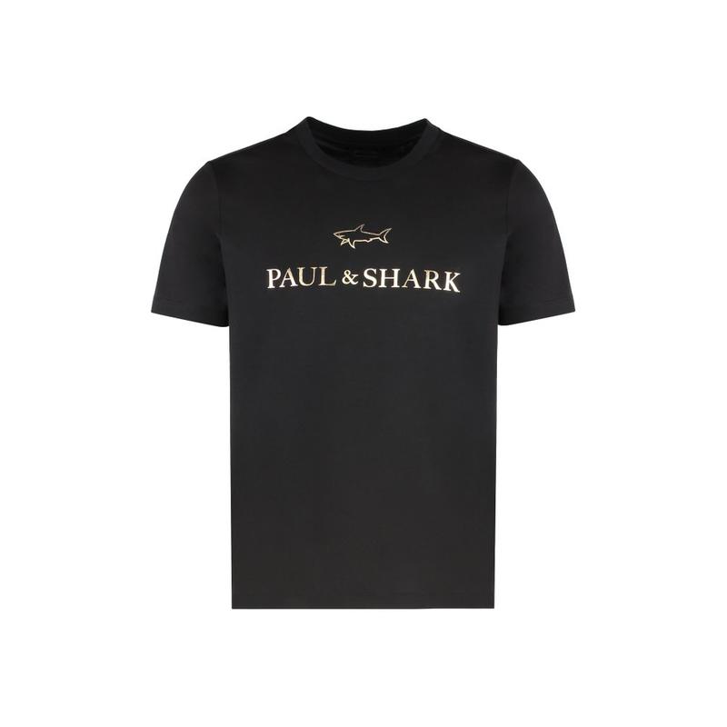 Paul  Shark 男士 FW25 T恤 金屬標誌 T 卹