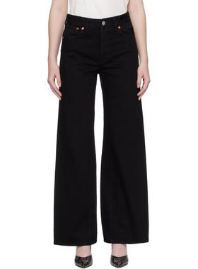 Our Legacy 女士 牛仔长裤 黑色 Treble Cut 牛仔裤