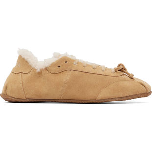 Abra 女士 运动鞋 驼色 Ballerina Shearling