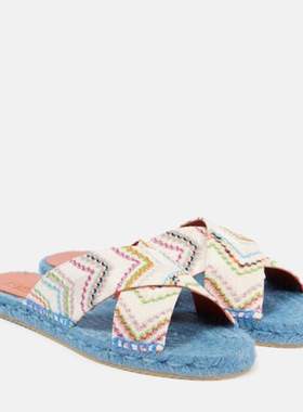 Missoni 女士 凉拖 Harlow raschel 人字纹凉鞋
