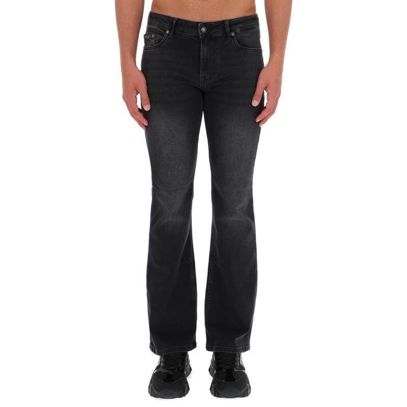 Versace Jeans 男士 FW25 长裤 NUMBER 修身拼凑牛仔裤