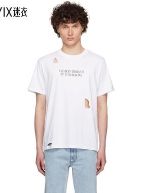 Coperni 男款白色 Disney 系列 Burned By You Before Boxy T 恤