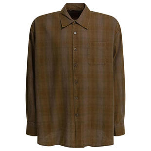 Our Legacy 男士 SS26 衬衫 BORROWED 棕色棉质