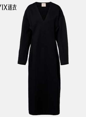 Plan C 女款棉混纺中长连衣裙 迷衣时尚