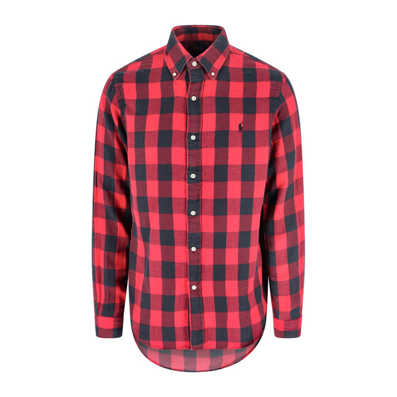 Polo Ralph Lauren 男士 FW25 T恤 红色衬衫