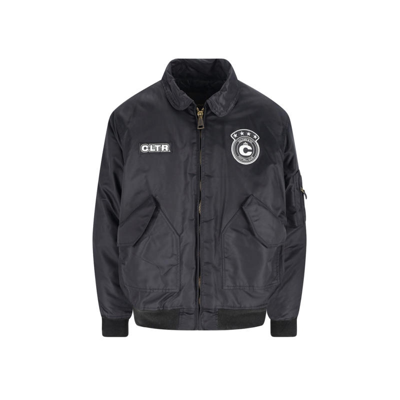 Cultura 男士 FW25 夹克 黑色 - 实物图
