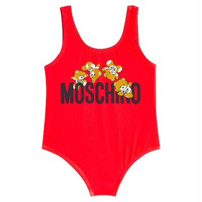 Moschino 莫斯奇诺 婴儿 连体泳衣 泰迪熊泳衣童装