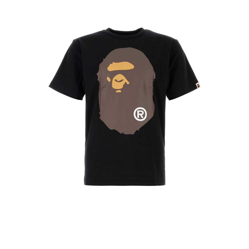 A Bathing Ape 男士 SS26 T恤 黑色棉质T恤