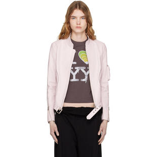 夹克 女士 粉色 Radius 皮革 OPEN Motor