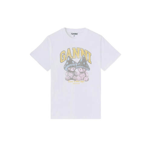 Ganni 甘尼 女士 FW26 T恤 Polos 亮白色