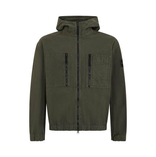 Stone Island 石头岛 女士 FW26 夹克 深色绿色连帽拉链