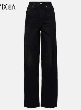 Totême 女款高腰阔腿牛仔裤 迷衣时尚