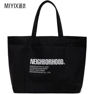 NEIGHBORHOOD 男款黑色 Helinox 联名 M 托特包 迷衣时尚