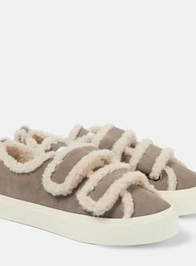 INUIKII 女士 运动鞋 皮毛饰边绒面革运动鞋