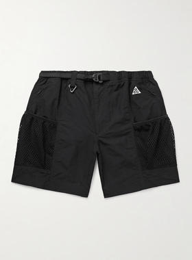 Nike 男士 FW25 短裤 ACG Snowgrass 直筒网纱边束带尼龙短裤